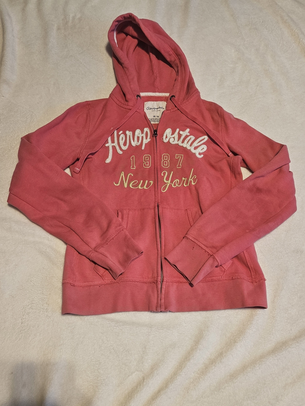 Aeropostale Y2K Pink Zip Hoodie